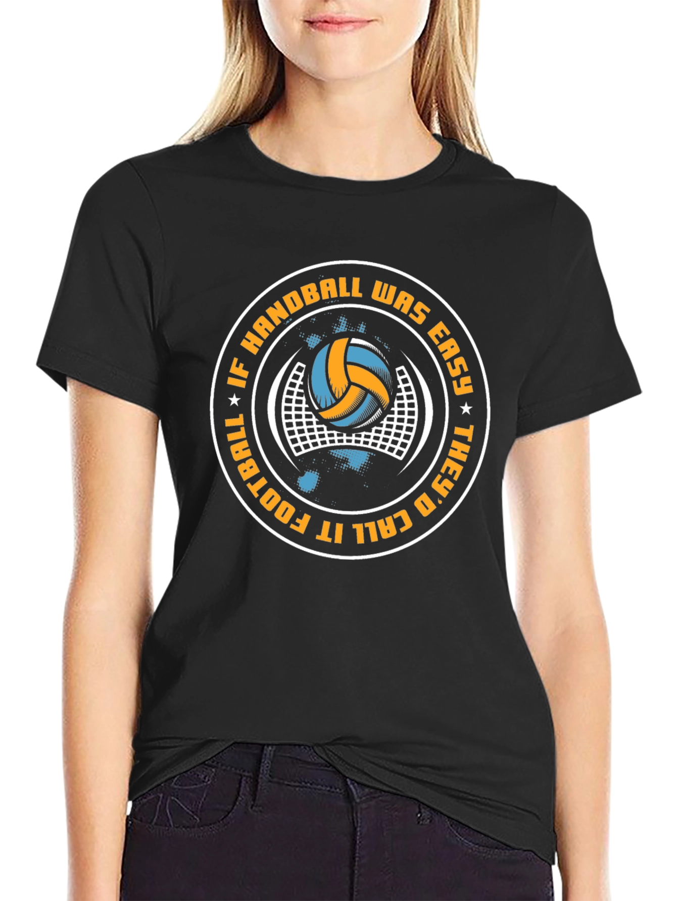 Handball Graphic Tee - If Handball Was Easy Design
