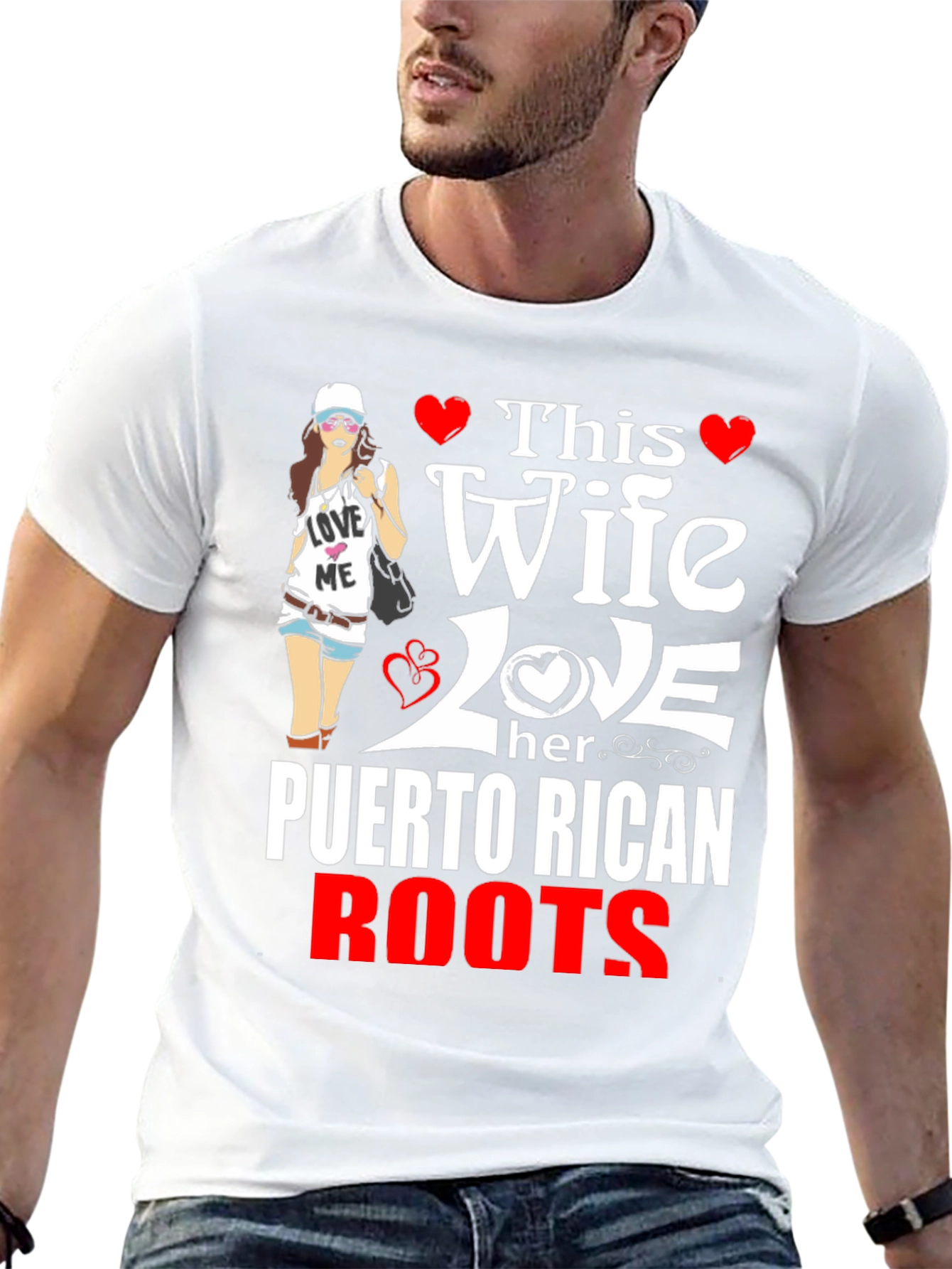 Puerto Rican Roots Wife T-Shirt