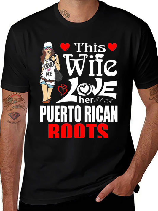 Puerto Rican Roots Wife T-Shirt