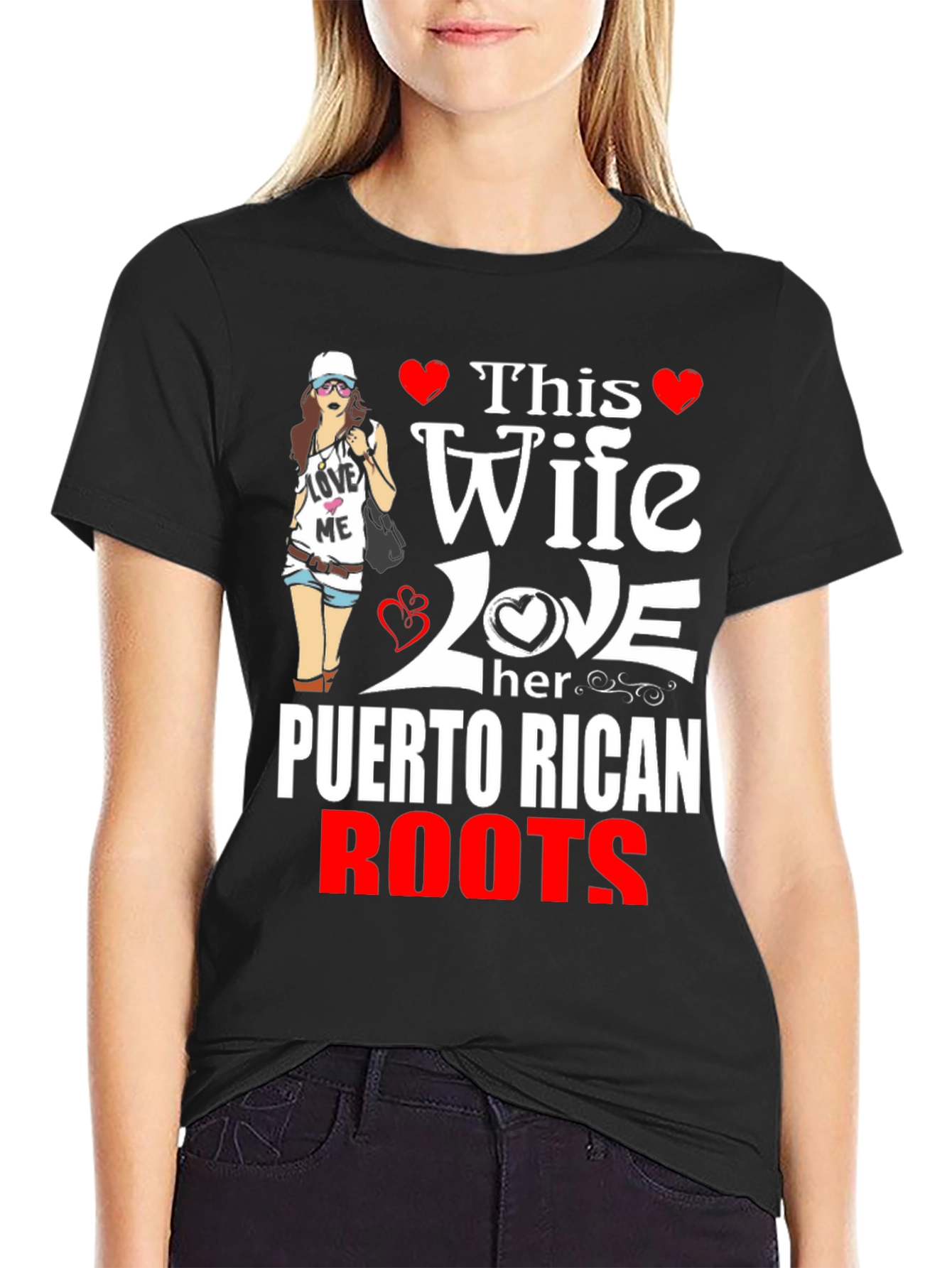 Puerto Rican Roots Wife T-Shirt