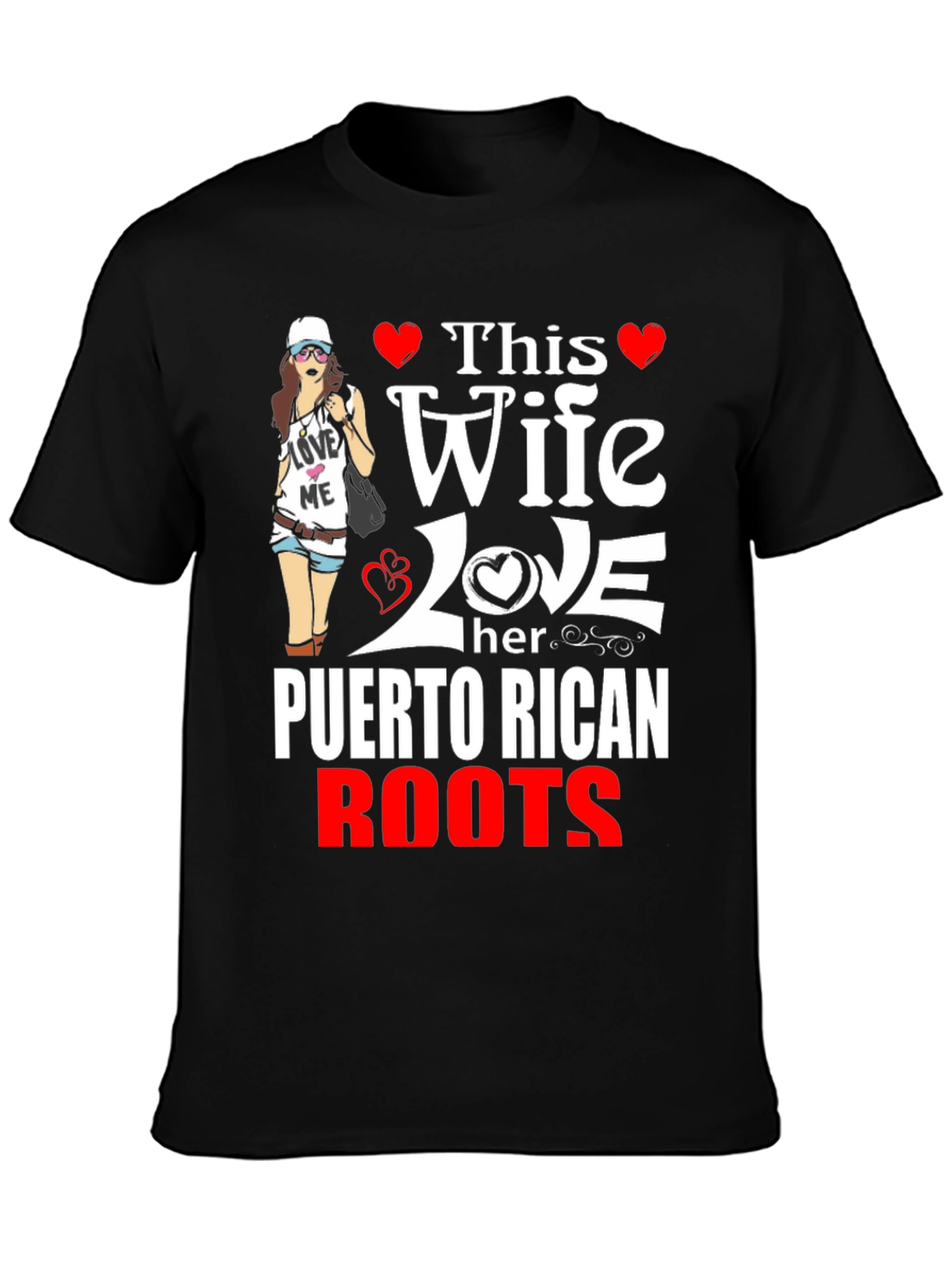 Puerto Rican Roots Wife T-Shirt