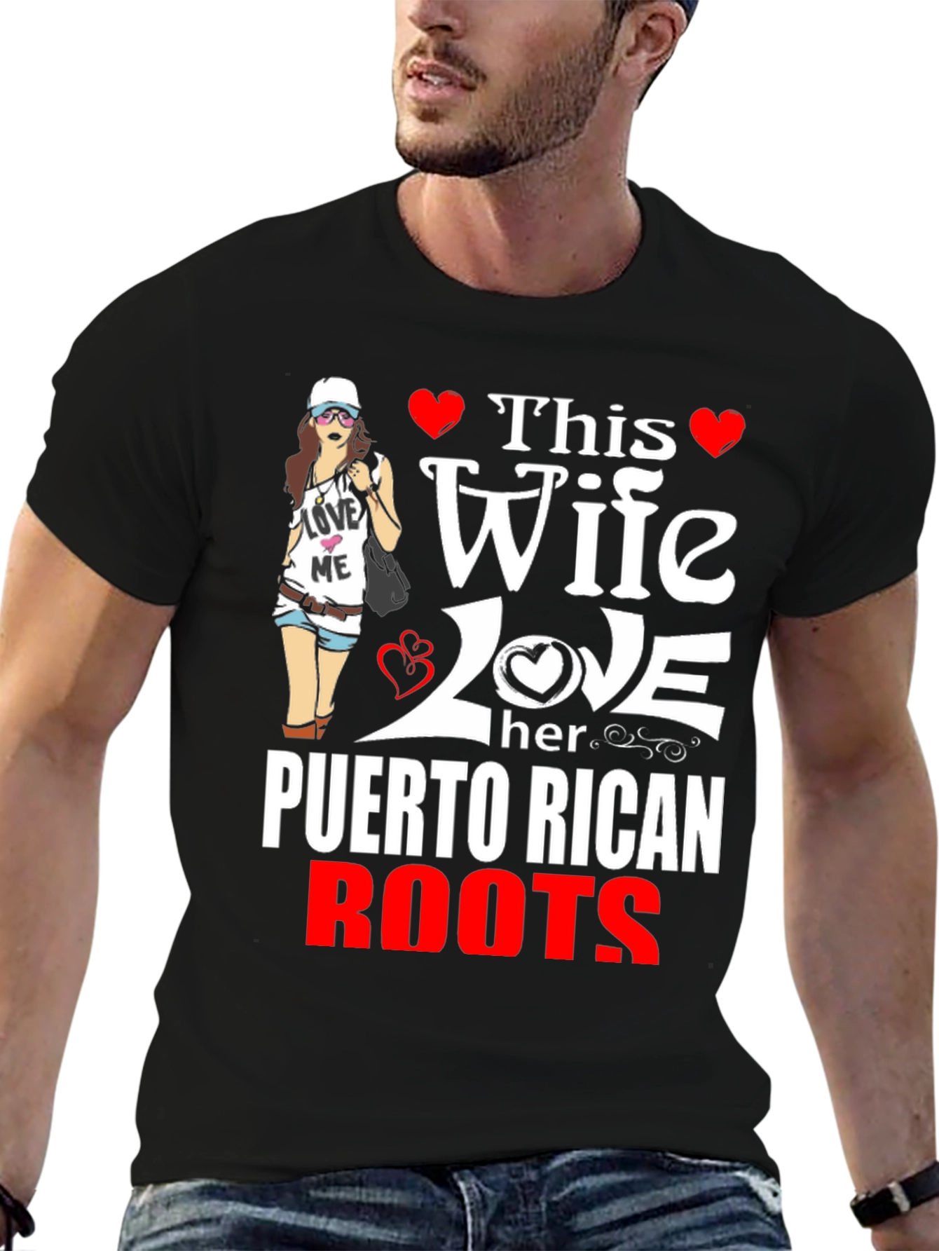 Puerto Rican Roots Wife T-Shirt