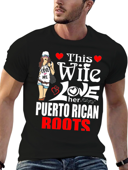 Puerto Rican Roots Wife T-Shirt
