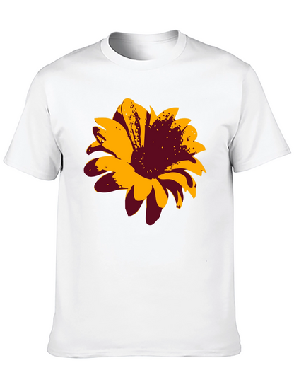 Bold Floral Graphic Tee - Black