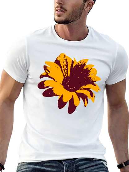 Bold Floral Graphic Tee - Black