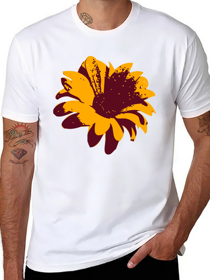 Bold Floral Graphic Tee - Black