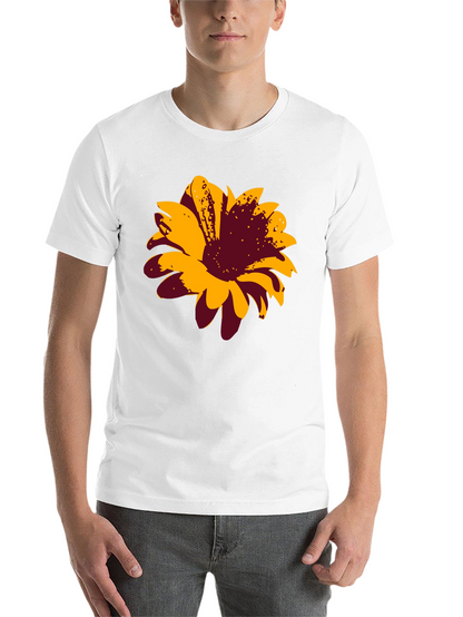 Bold Floral Graphic Tee - Black