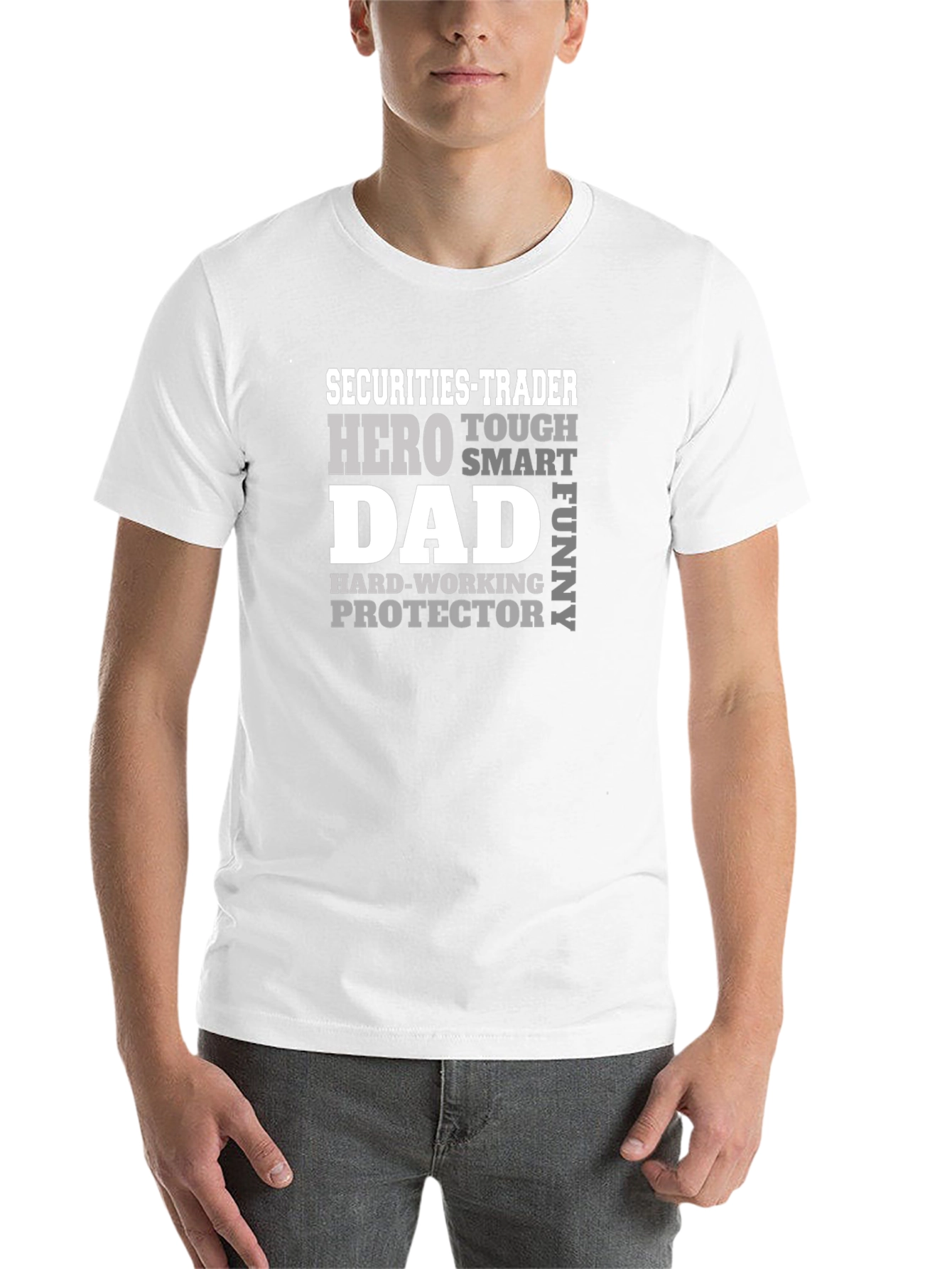 Securities Trader Dad Hero Graphic Tee