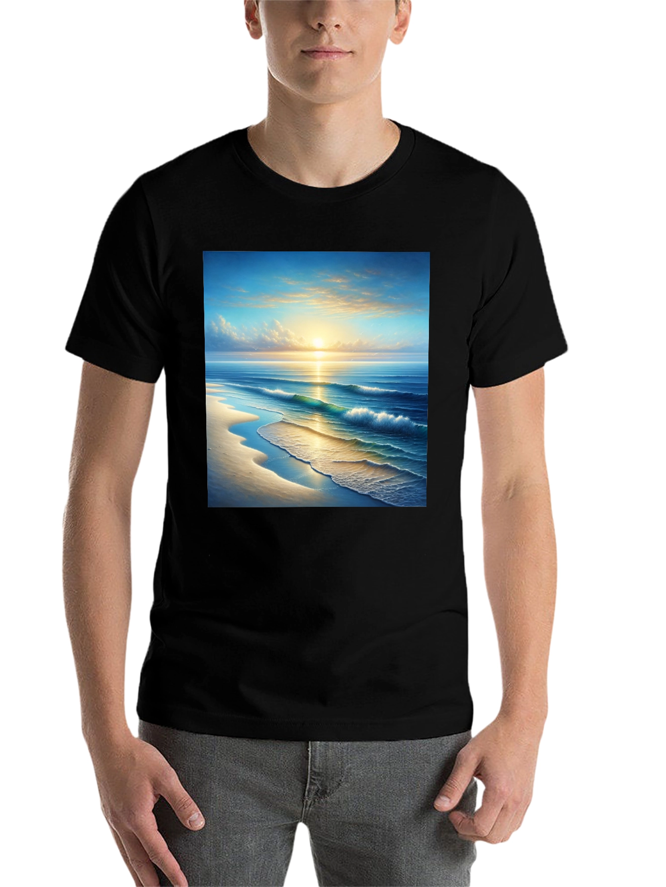 Sunset Beach Graphic T-Shirt