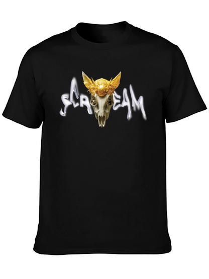 Scream Skull T-Shirt - Unique Graphic Tee