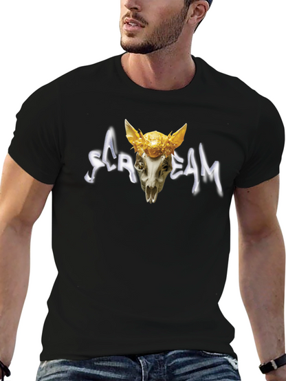 Scream Skull T-Shirt - Unique Graphic Tee