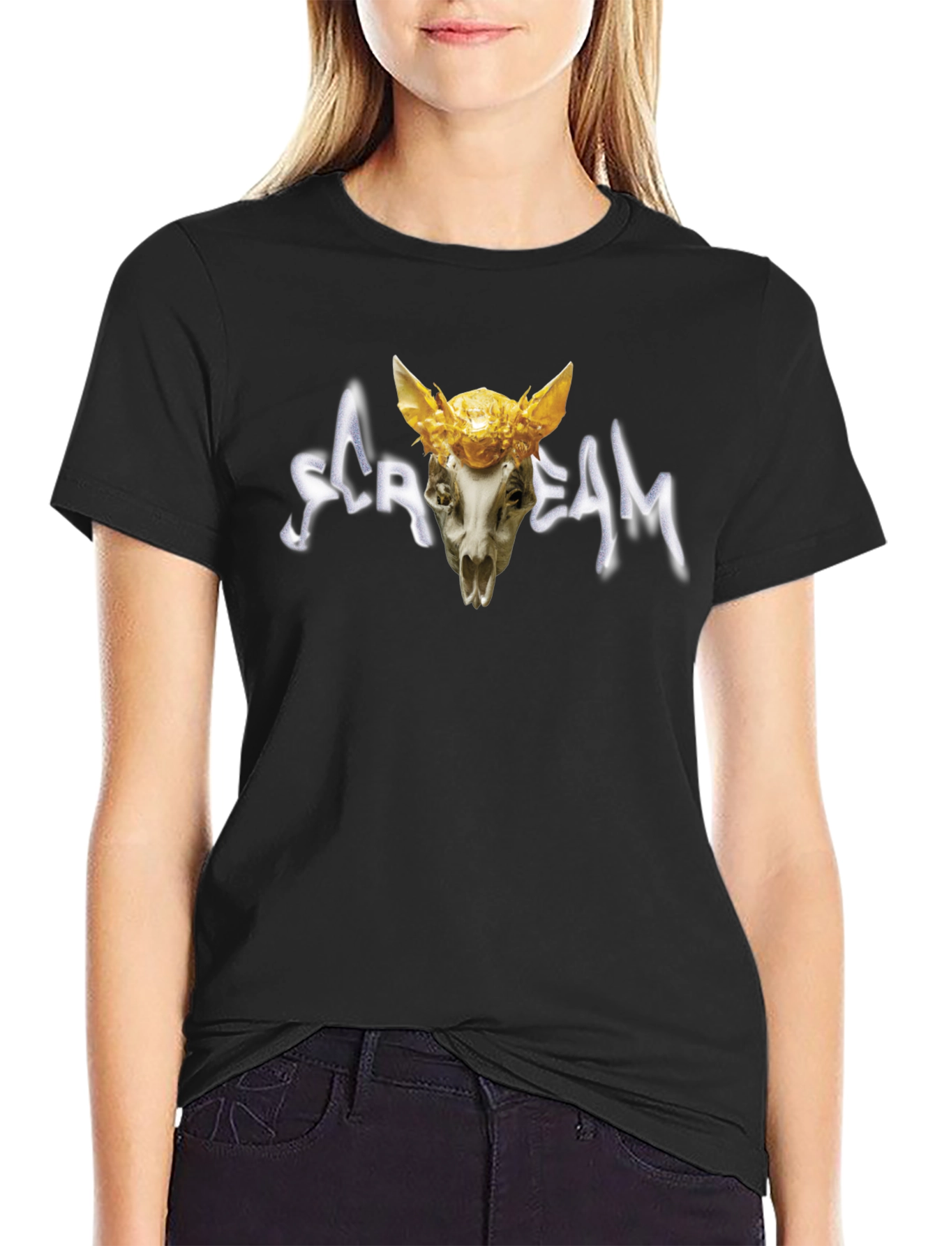 Scream Skull T-Shirt - Unique Graphic Tee