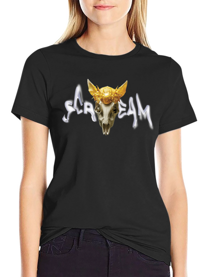 Scream Skull T-Shirt - Unique Graphic Tee