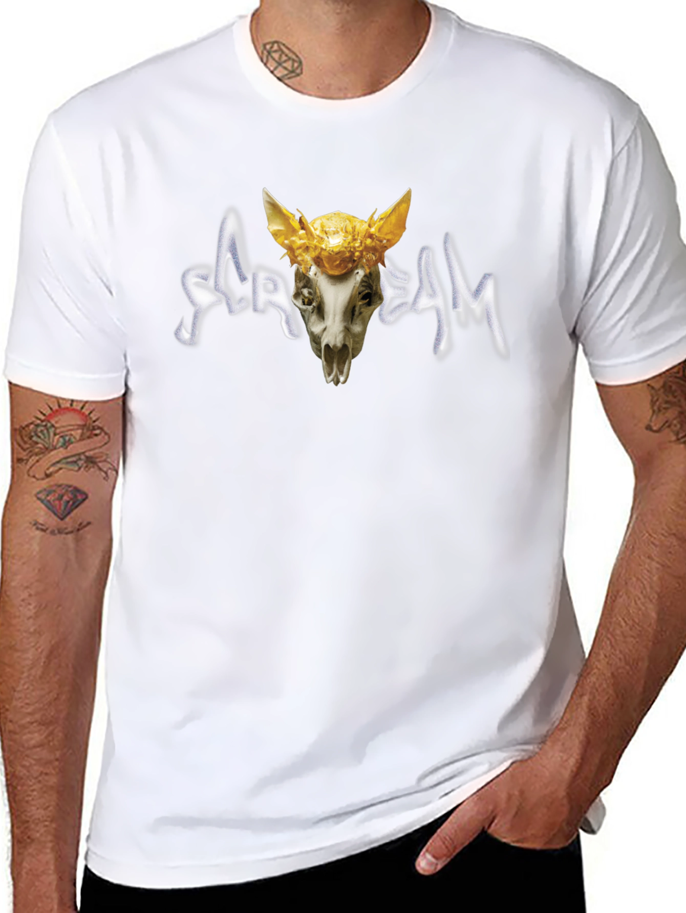 Scream Skull T-Shirt - Unique Graphic Tee