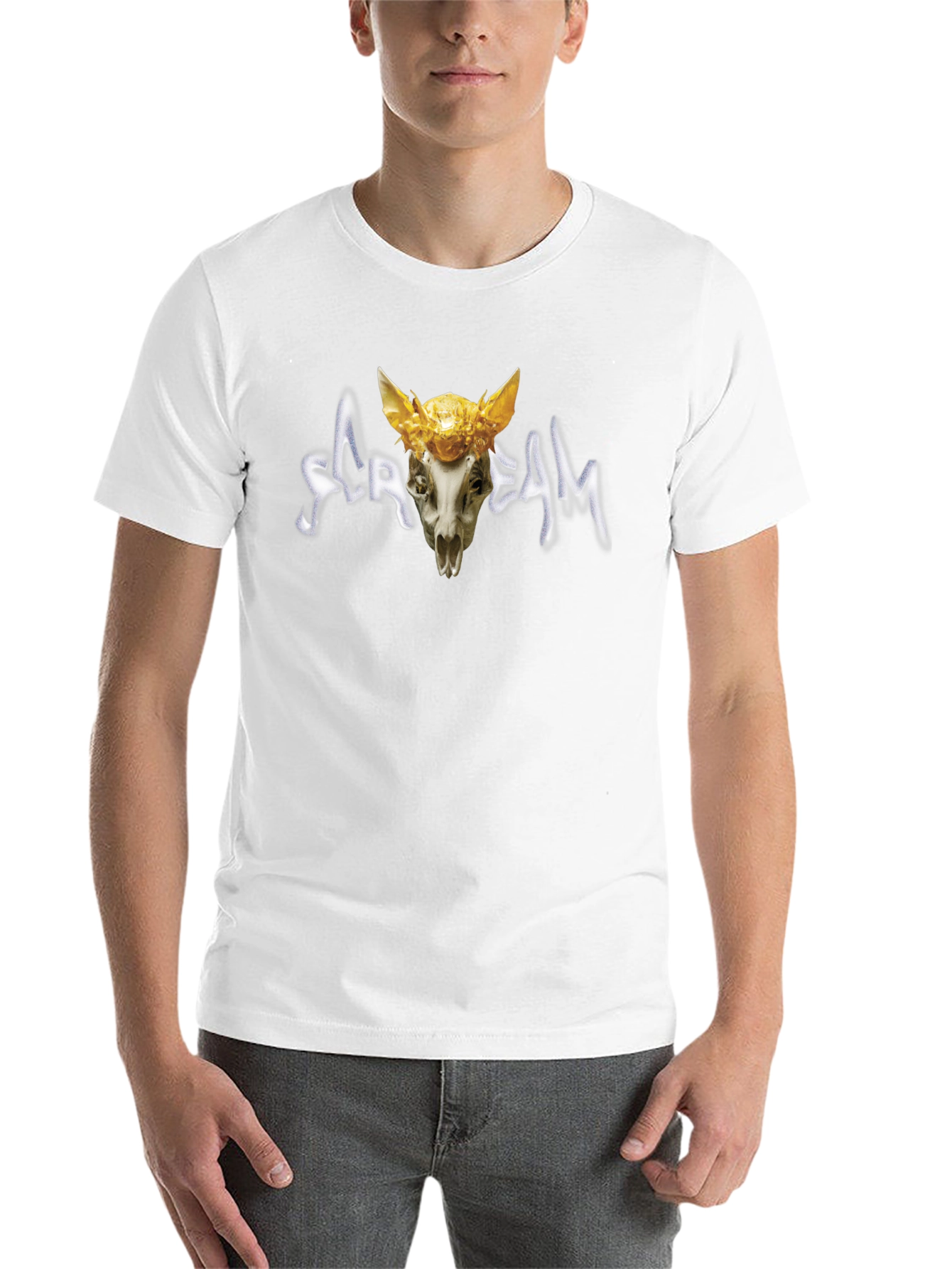 Scream Skull T-Shirt - Unique Graphic Tee