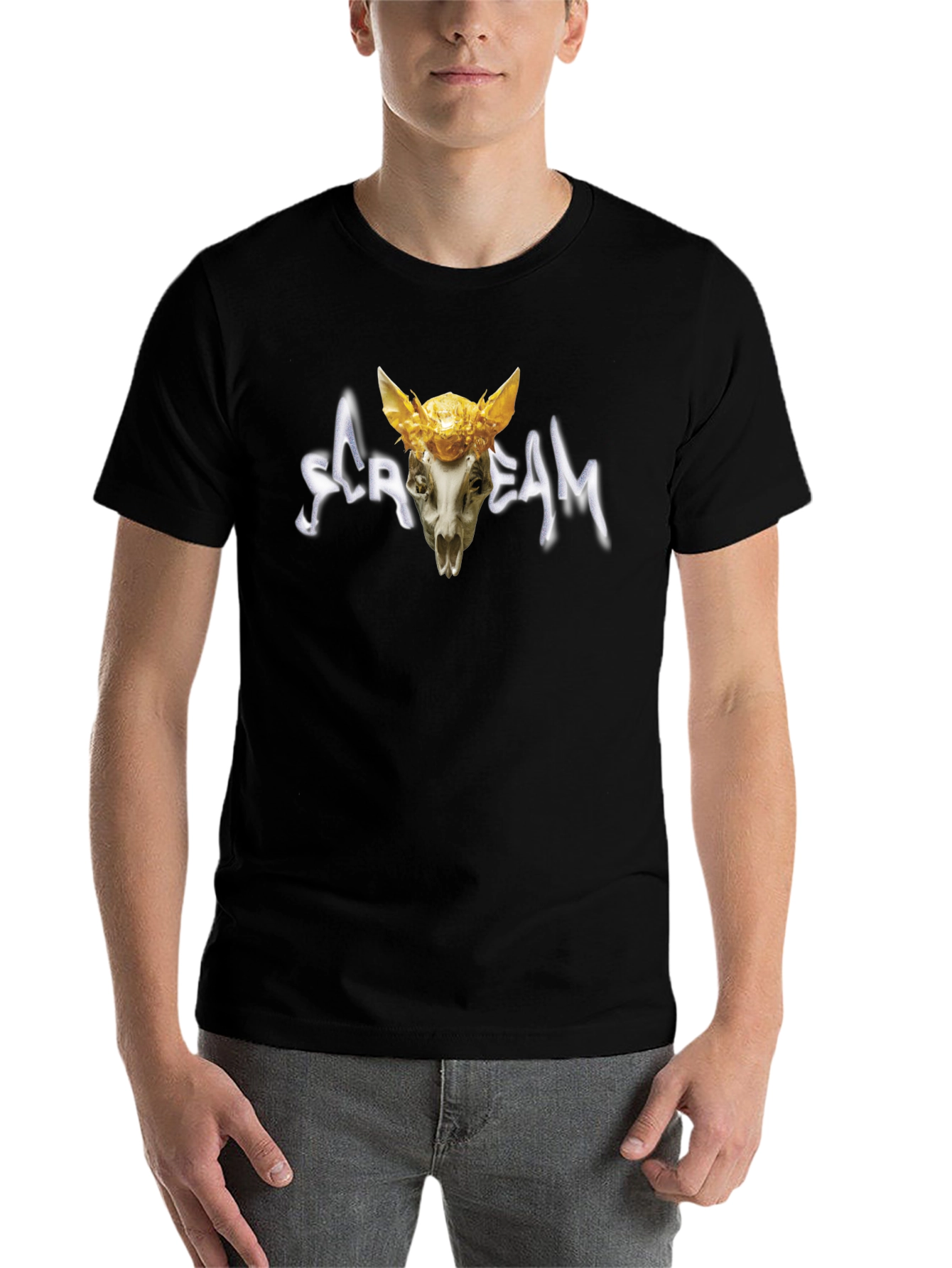 Scream Skull T-Shirt - Unique Graphic Tee