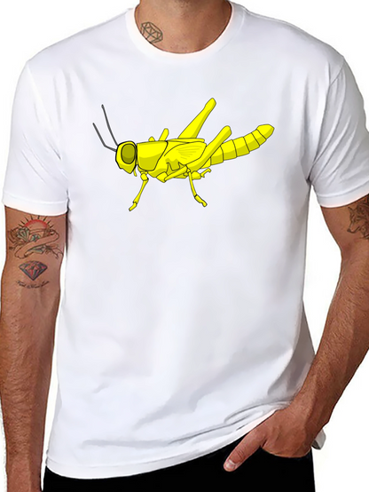 Grasshopper Graphic Tee - Black Cotton T-Shirt