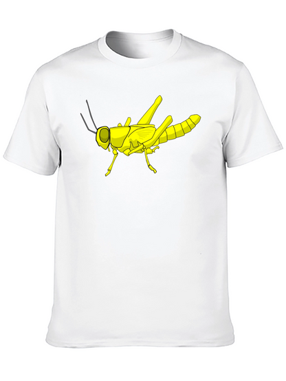 Grasshopper Graphic Tee - Black Cotton T-Shirt
