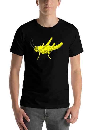 Grasshopper Graphic Tee - Black Cotton T-Shirt