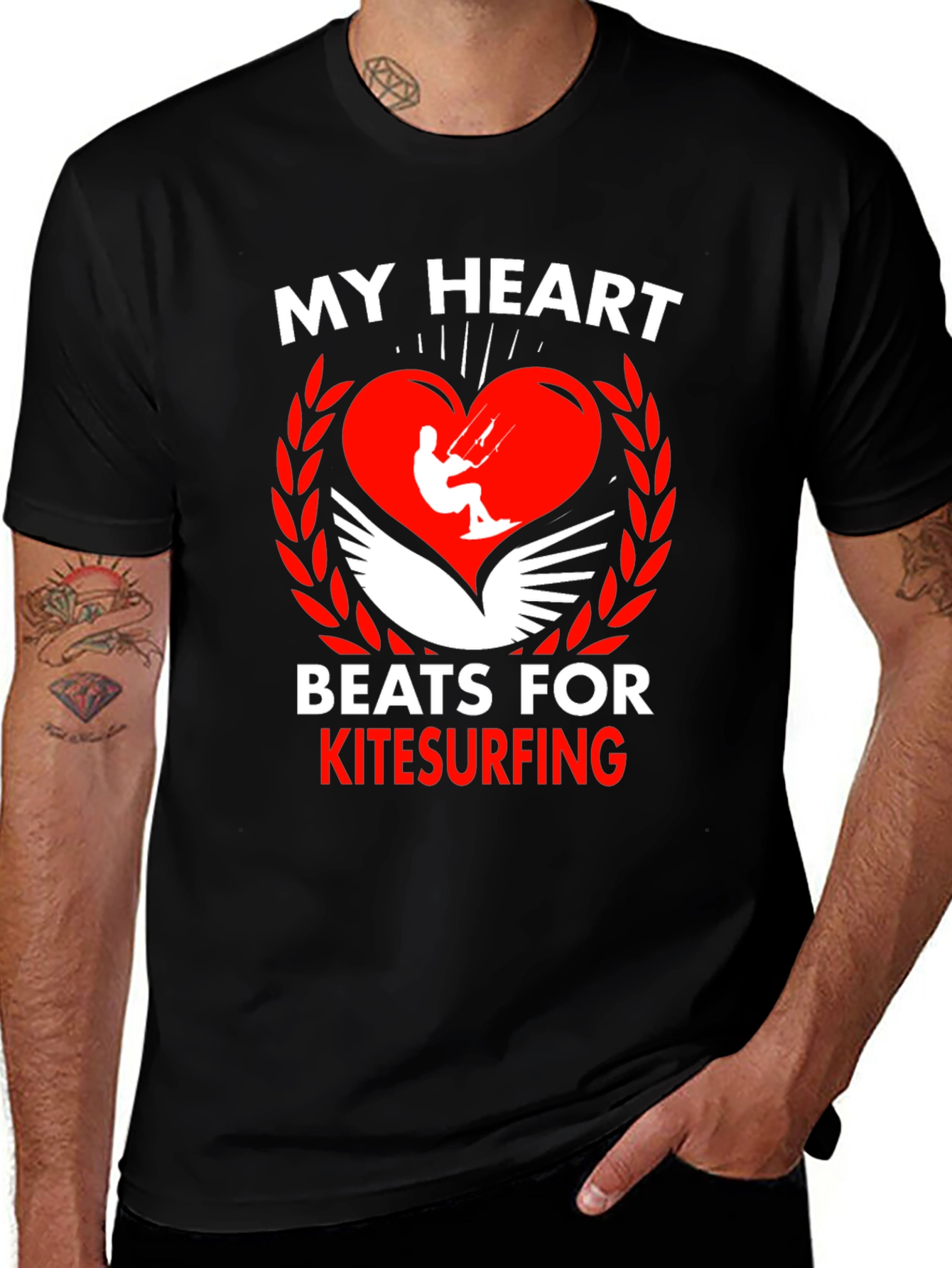 Kitesurfing Heartbeat Tee