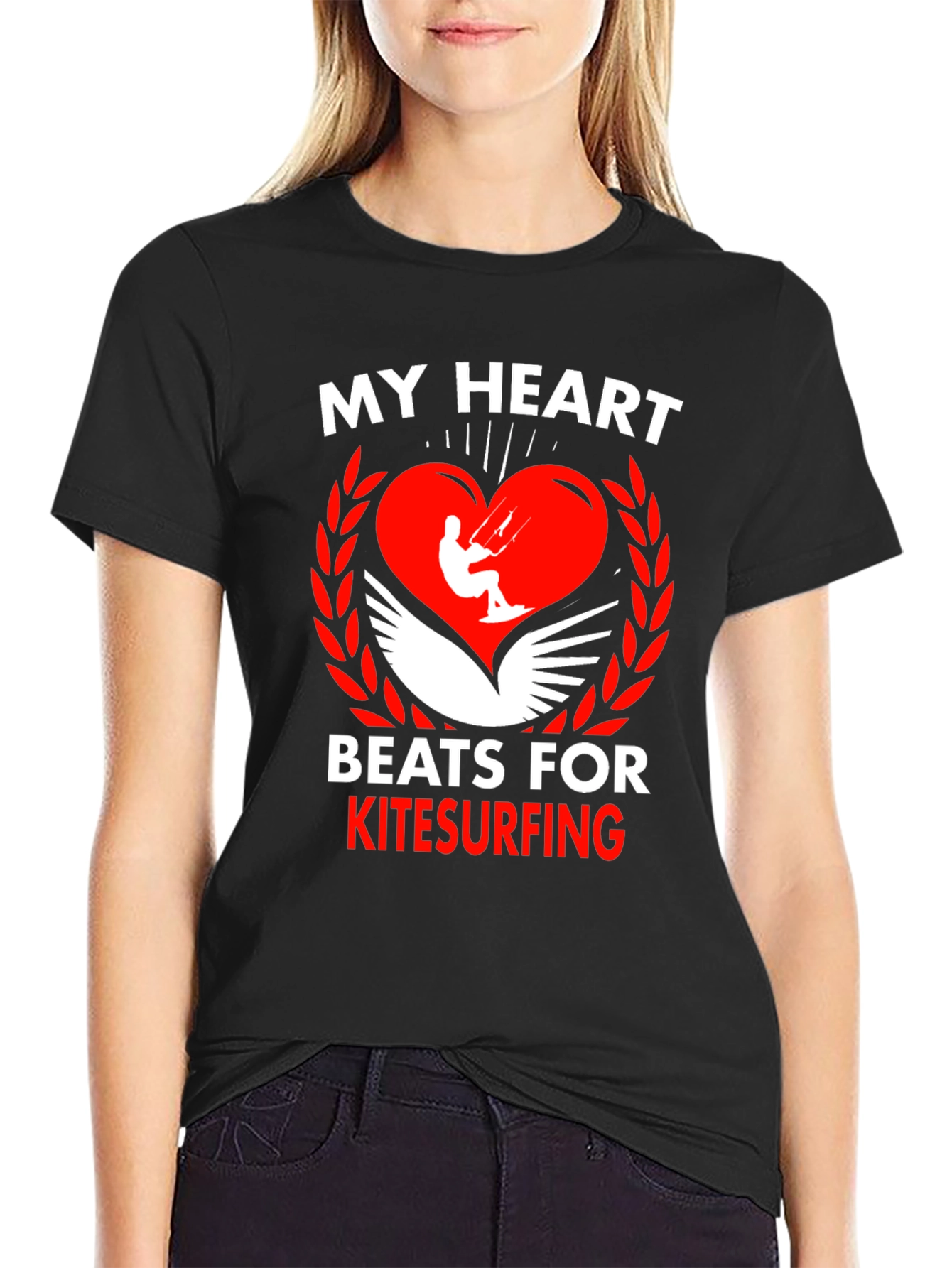 Kitesurfing Heartbeat Tee
