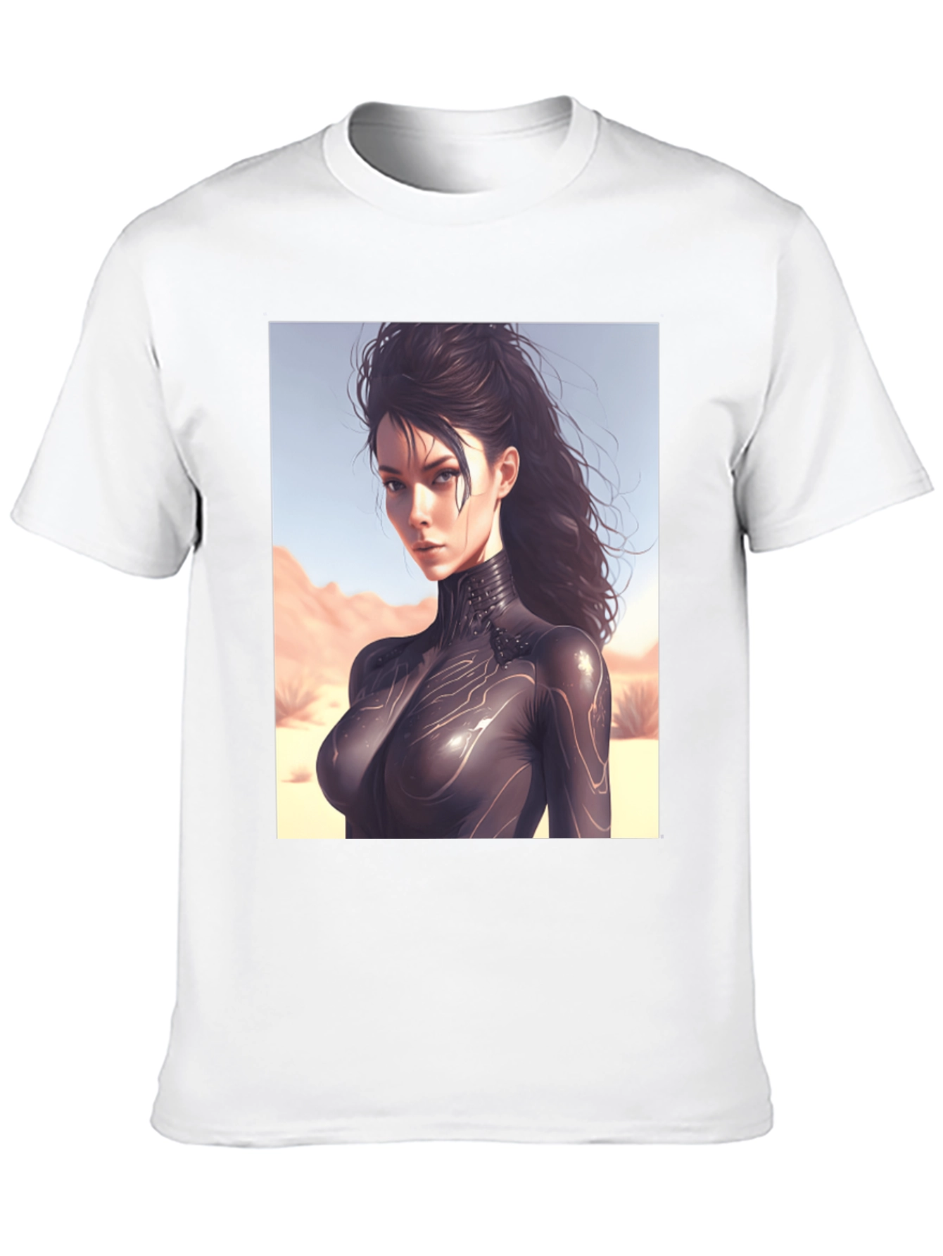 Sci-Fi Woman Black T-Shirt