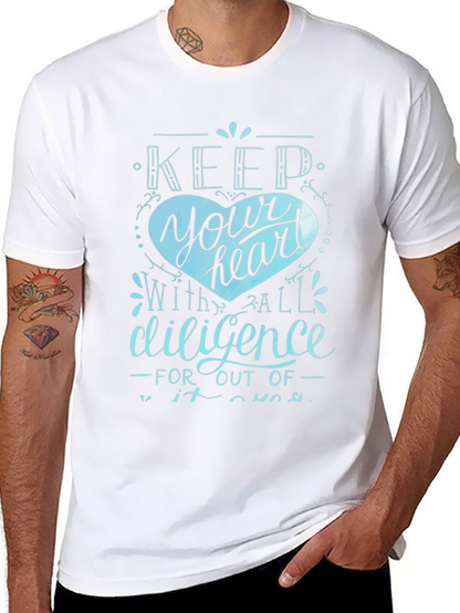Keep Your Heart Tee - Diligence Graphic T-Shirt
