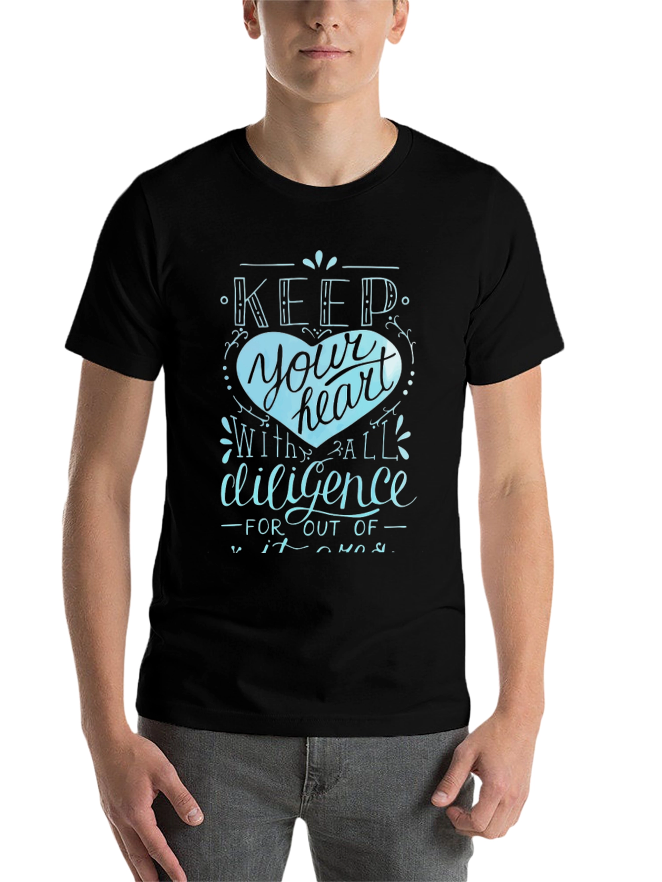 Keep Your Heart Tee - Diligence Graphic T-Shirt