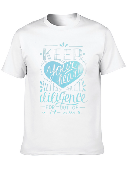 Keep Your Heart Tee - Diligence Graphic T-Shirt