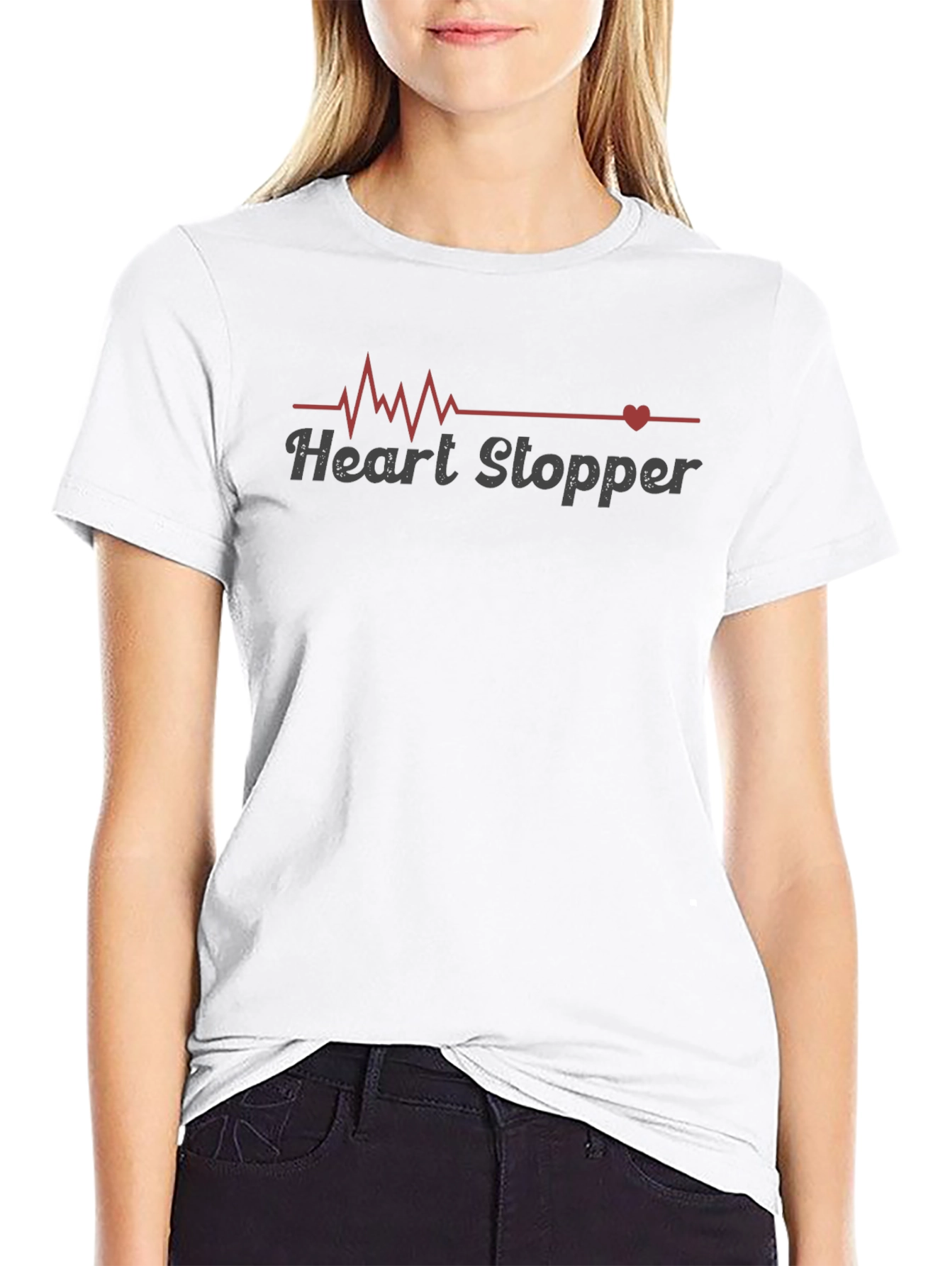 Heart Stopper Graphic T-Shirt - Trendy Design