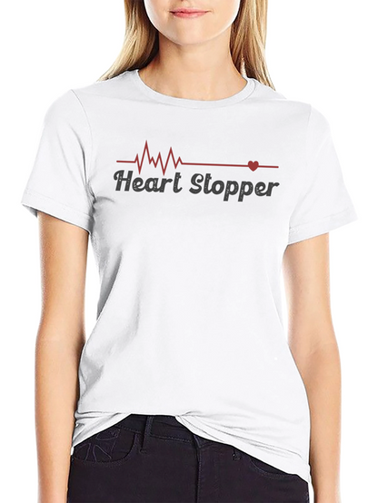 Heart Stopper Graphic T-Shirt - Trendy Design