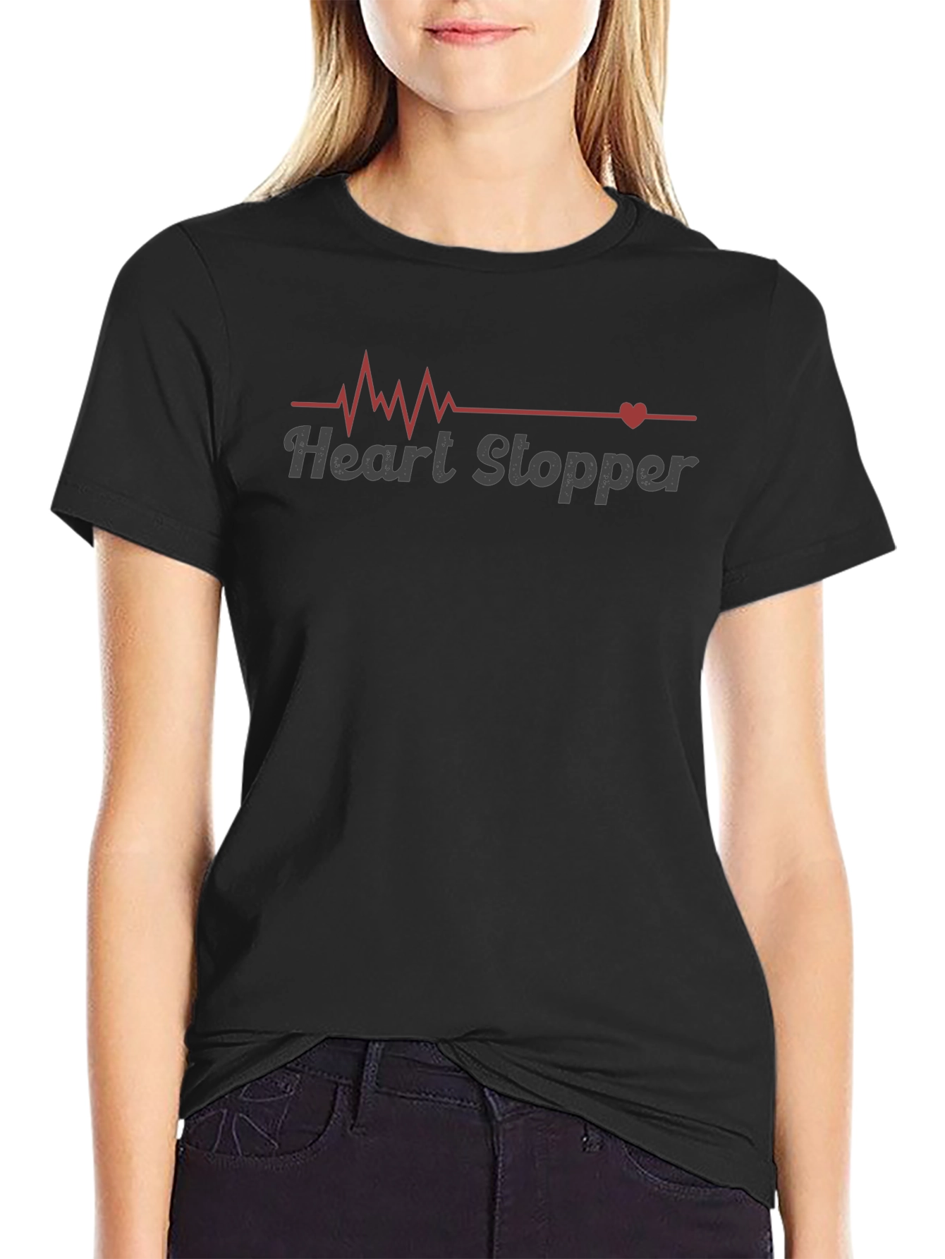 Heart Stopper Graphic T-Shirt - Trendy Design