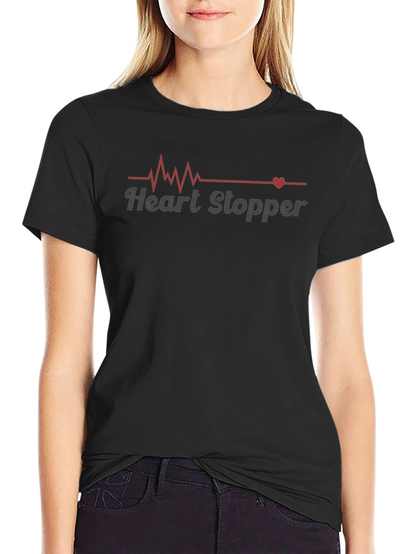 Heart Stopper Graphic T-Shirt - Trendy Design