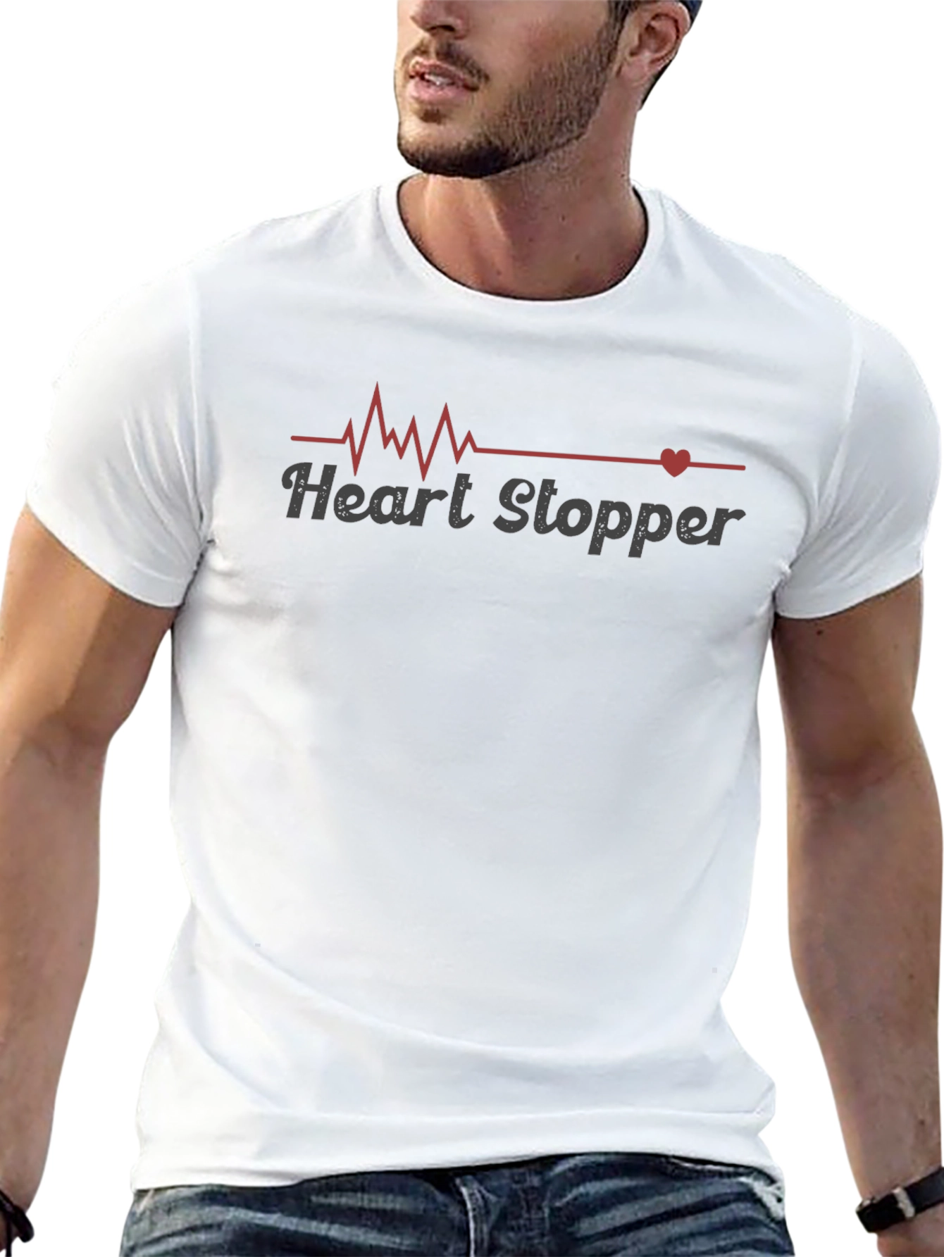 Heart Stopper Graphic T-Shirt - Trendy Design