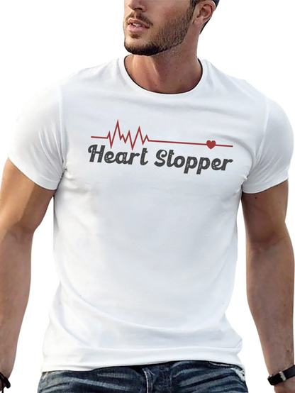 Heart Stopper Graphic T-Shirt - Trendy Design