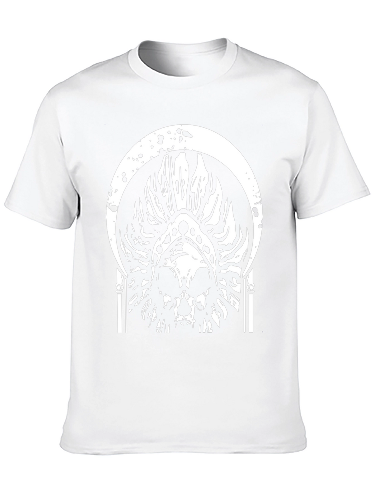 Skull Graphic Tee - Black Cotton T-Shirt