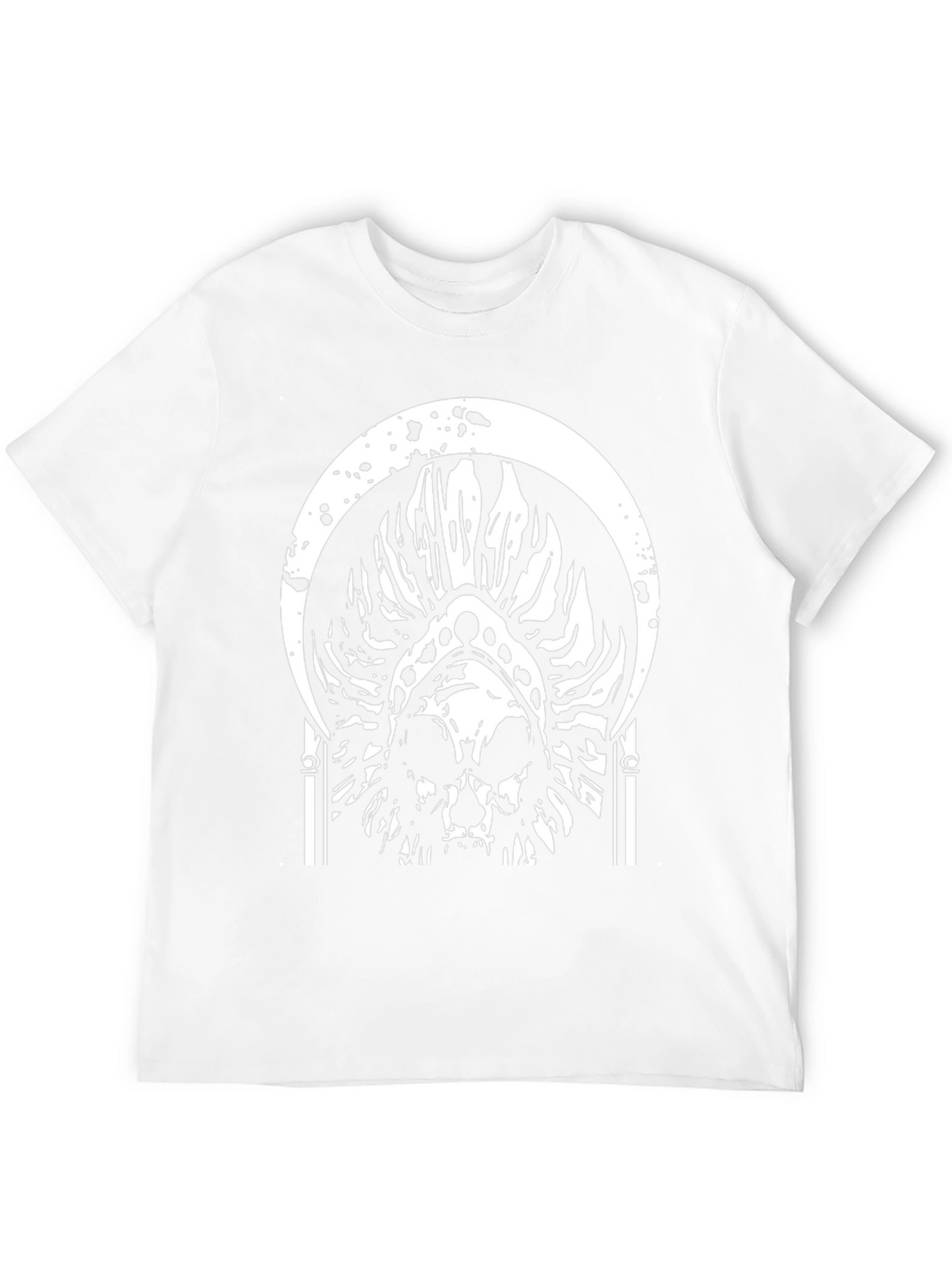 Skull Graphic Tee - Black Cotton T-Shirt