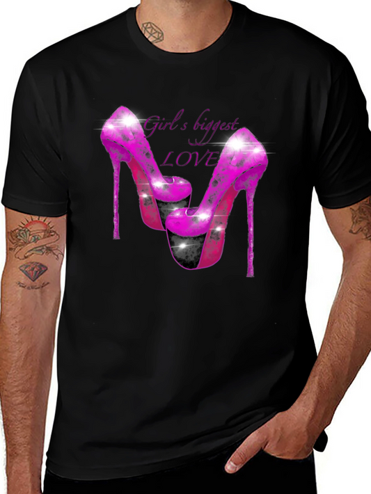 Girls Biggest Love Heels Graphic T-Shirt
