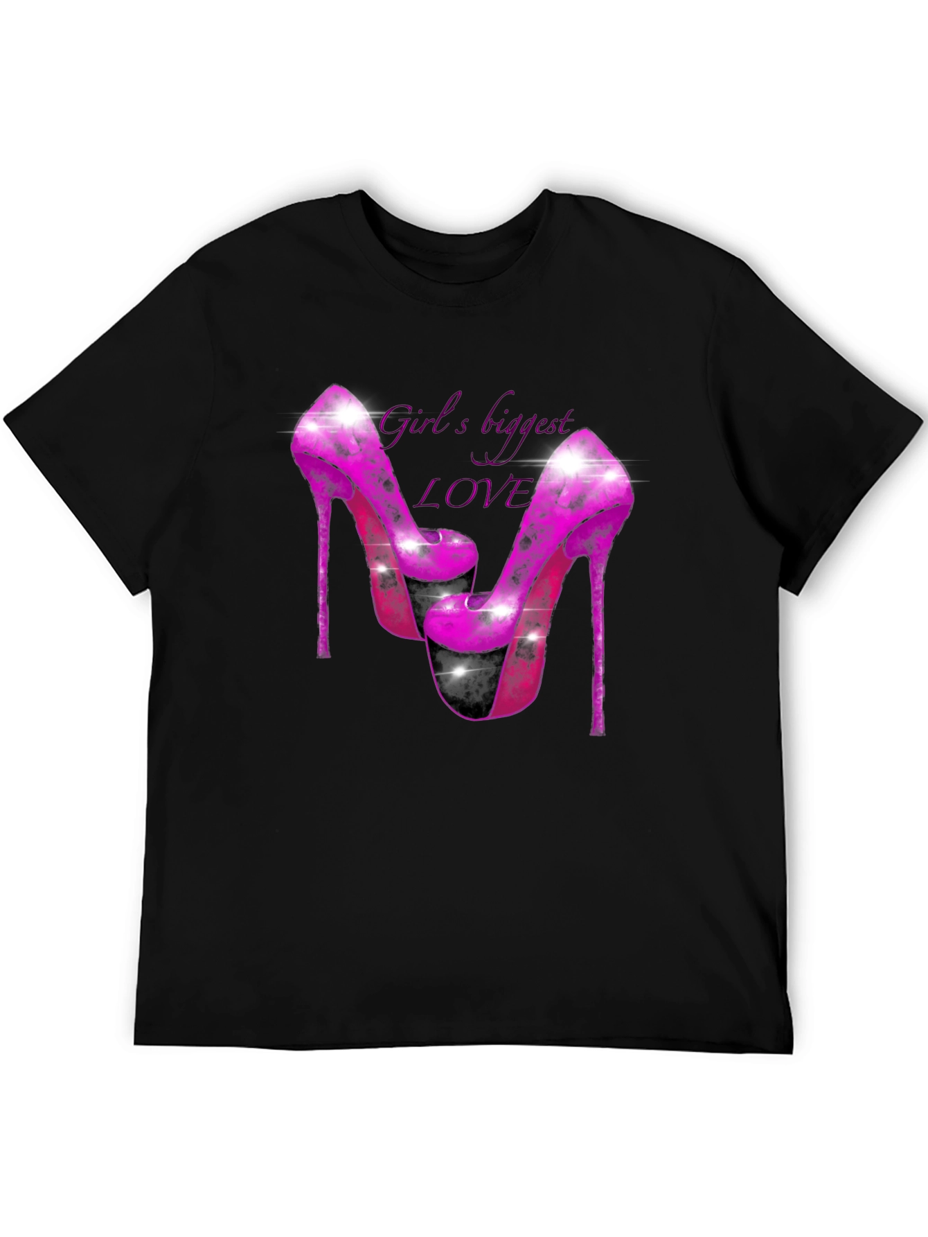 Girls Biggest Love Heels Graphic T-Shirt