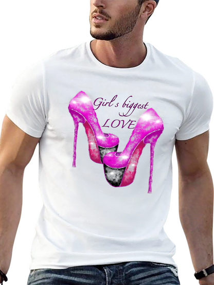 Girls Biggest Love Heels Graphic T-Shirt