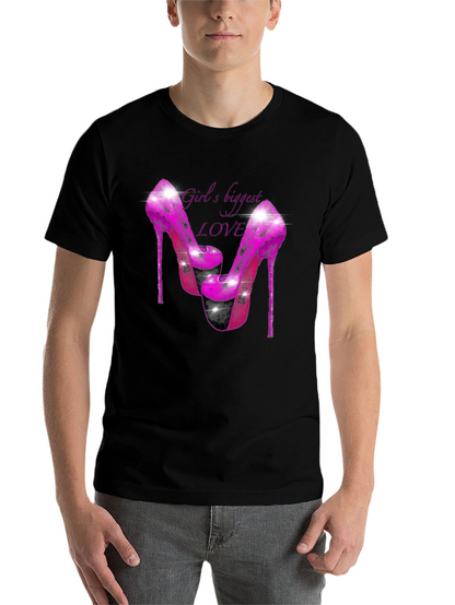 Girls Biggest Love Heels Graphic T-Shirt
