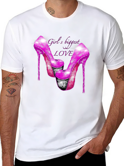 Girls Biggest Love Heels Graphic T-Shirt
