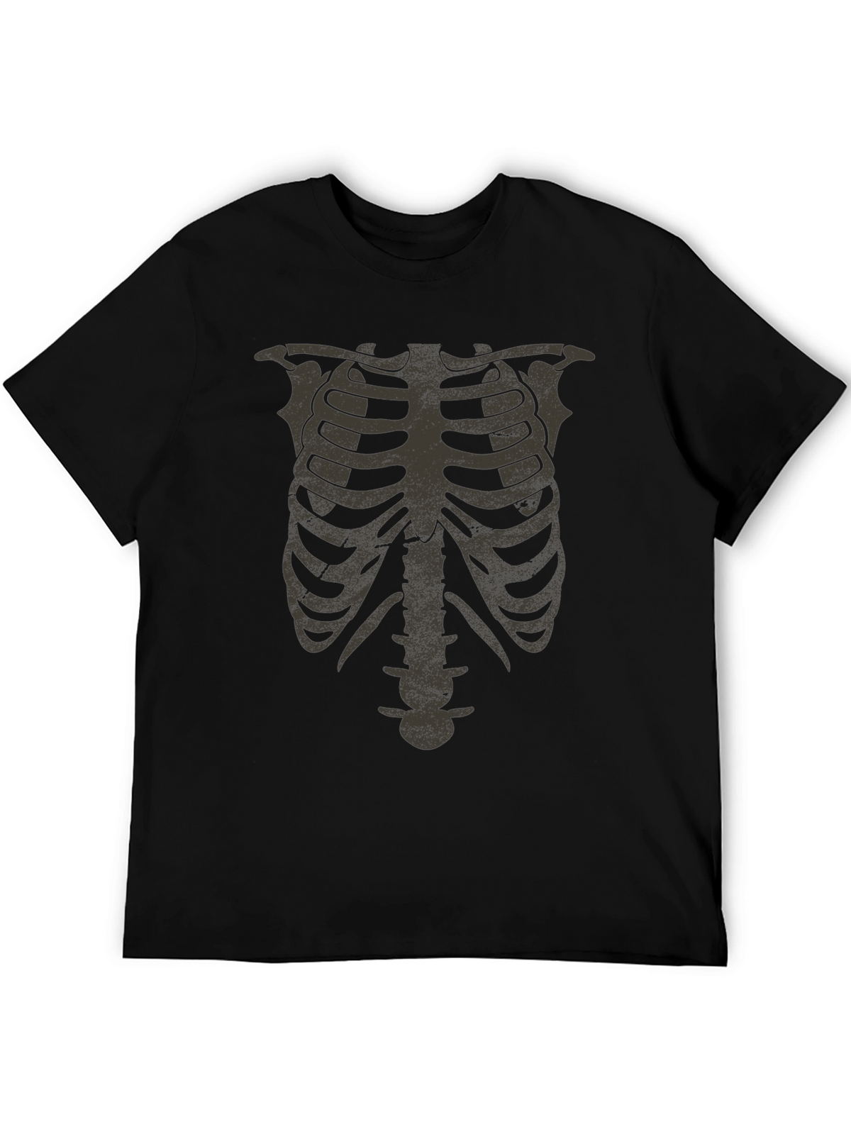 Skeleton Rib Cage Graphic Tee - Halloween Costume Shirt
