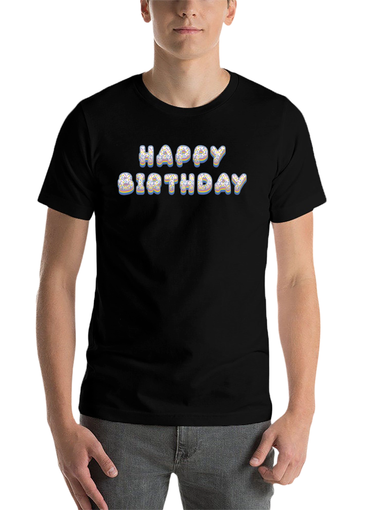 Happy Birthday Donut Letter T-Shirt