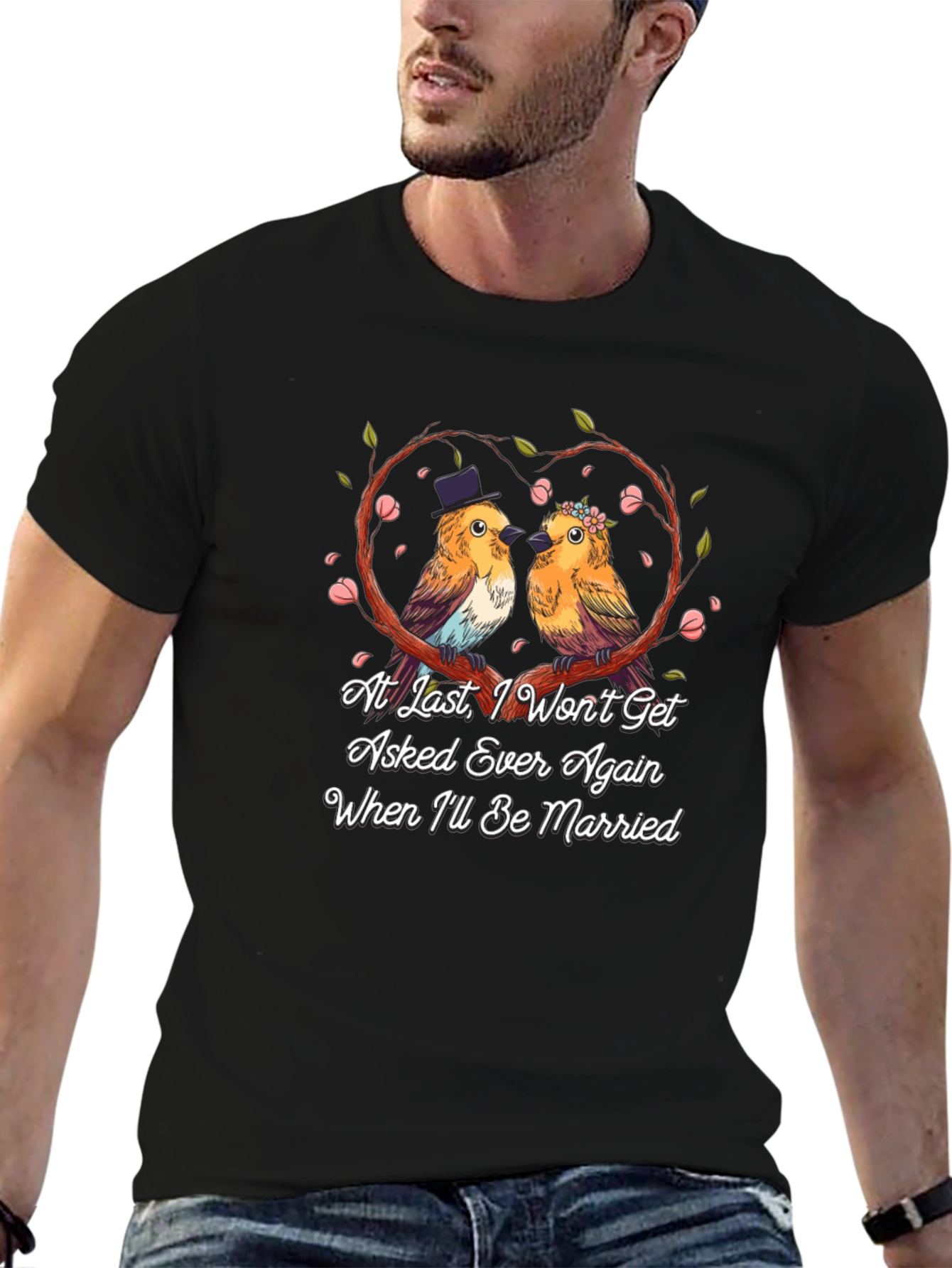 Funny Wedding Birds T-Shirt
