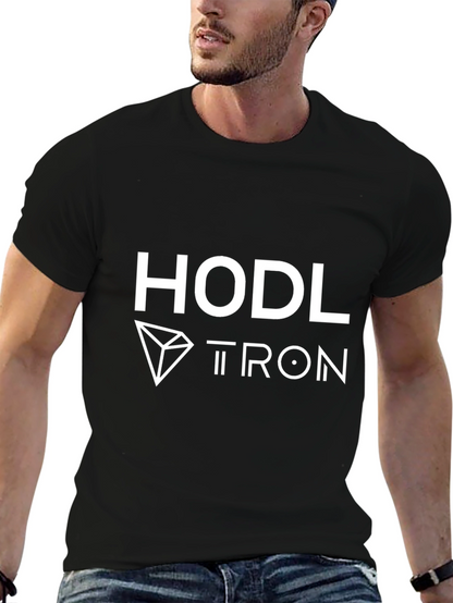 HODL TRON Black T-Shirt Crypto Apparel