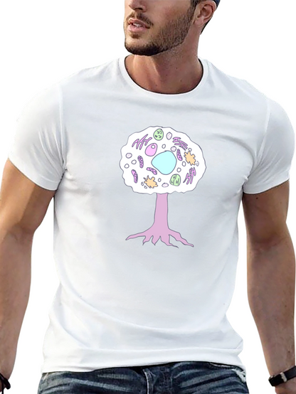 Cell Tree Black T-Shirt: Science & Nature Inspired