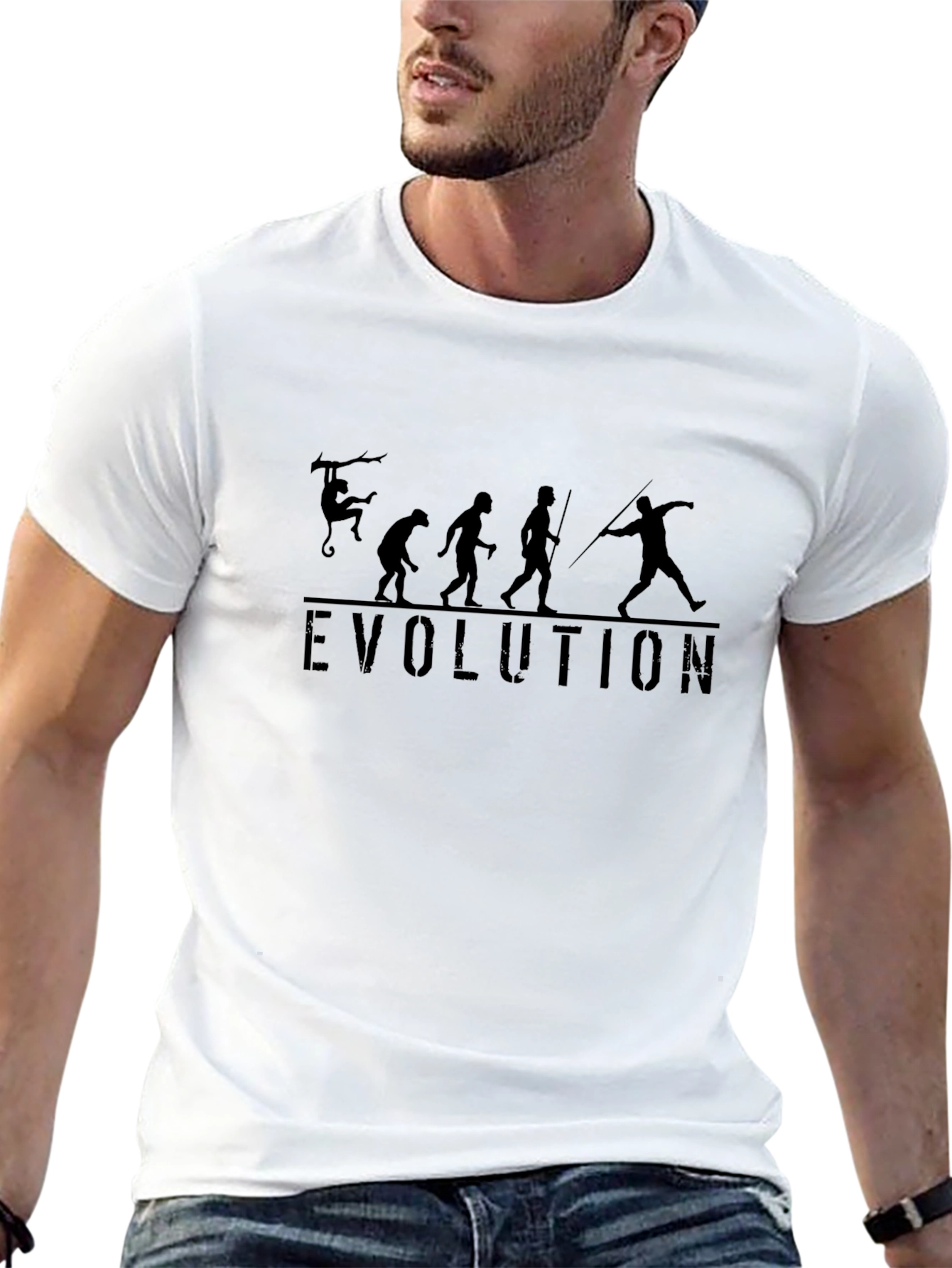 Evolution Graphic Black T-Shirt
