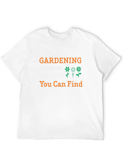 Gardening Therapy T-Shirt - Black Tee