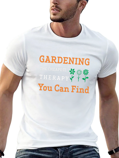 Gardening Therapy T-Shirt - Black Tee